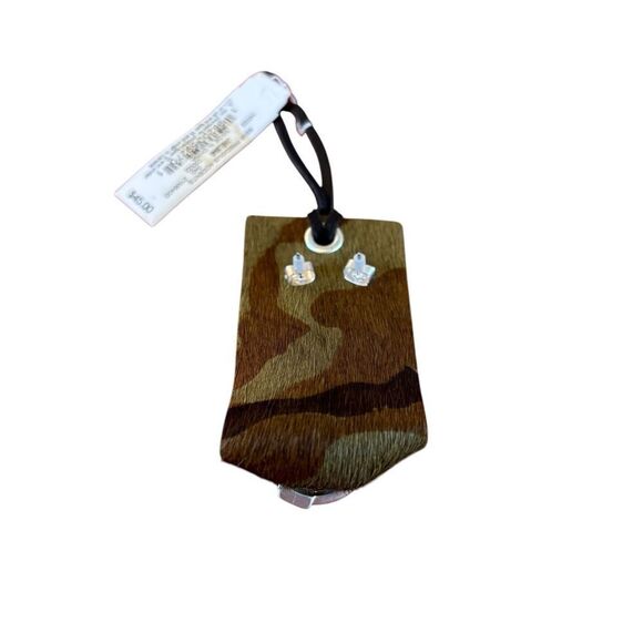 Matte Silver Tone & Faux Multicolor Gemstone Jewelry Set. - Picture 5 of 5